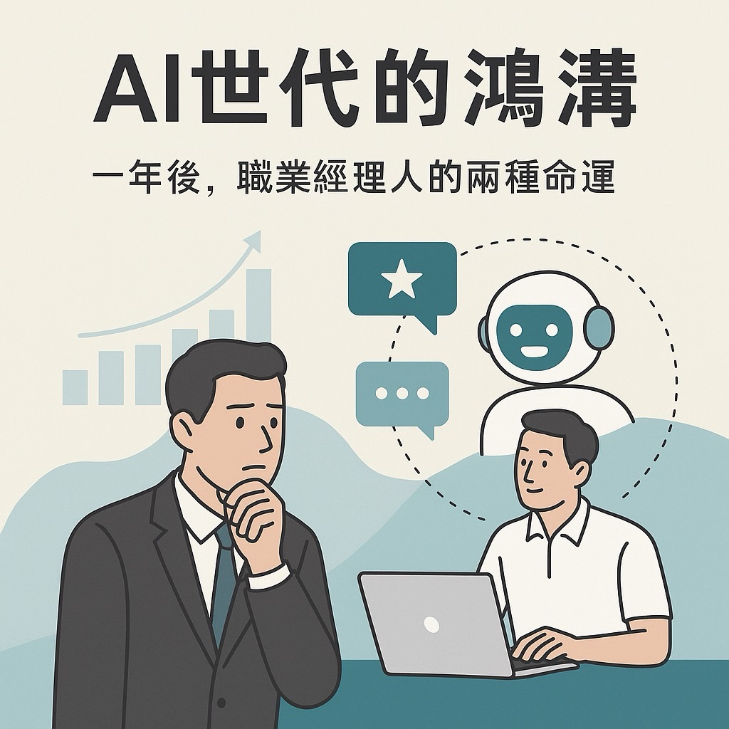 AI世代的鴻溝：一年後，職業經理人的兩種命運